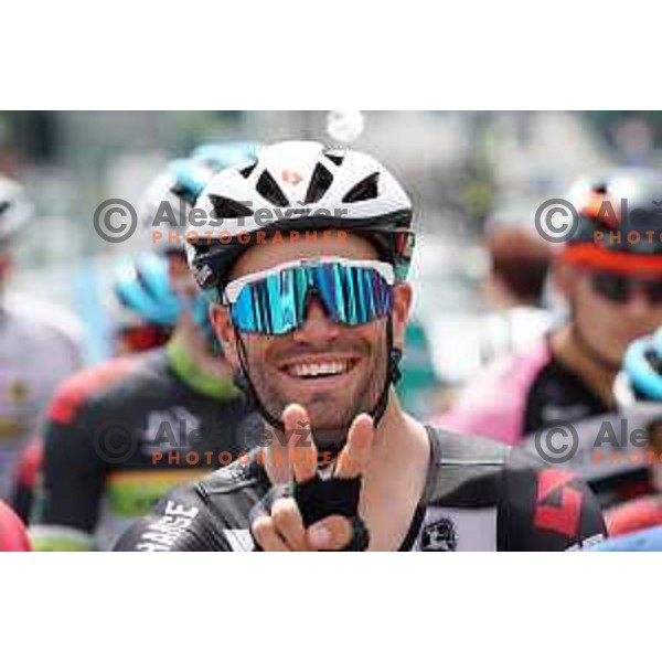 Luka Mezgec cycling in Men’s Elite category race (174 km) at Slovenian Road Championship in Koper, Slovenia on June 20, 2021