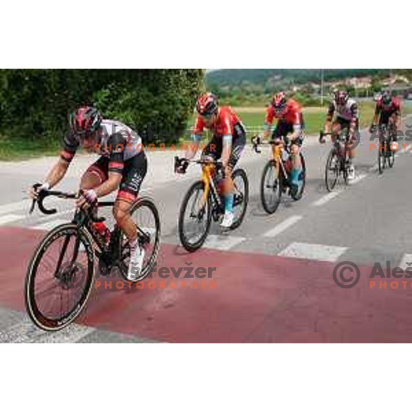 Jan Polanc cycling in Men’s Elite category race (174 km) at Slovenian Road Championship in Koper, Slovenia on June 20, 2021