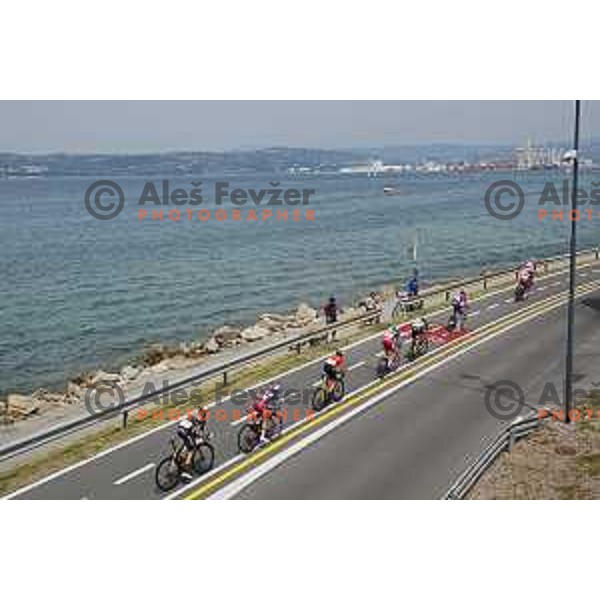 Cycling in Men’s Elite category race (174 km) at Slovenian Road Championship in Koper, Slovenia on June 20, 2021