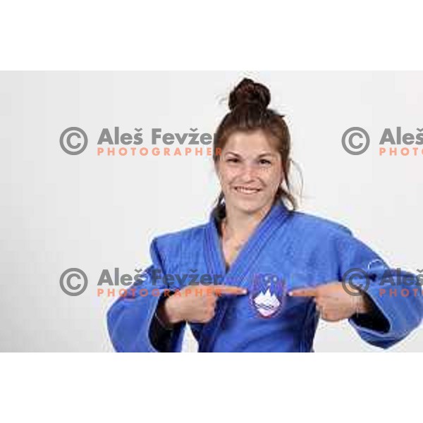 Marusa Stangar, member of Slovenia Olympic Judo team for Tokyo Summer Olympic games during photo shooting in Ljubljana, Slovenia on June 14, 2021