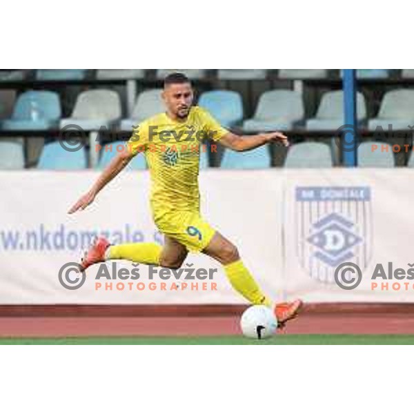 Dario Kolobaric in action during UEFA Conference League first qualifying round football match between Domzale (SLO) and Swift Hesper (LUX) in Domzale Sports Park, Slovenia on July 8, 2021