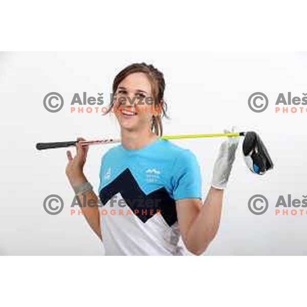 Katja Pogacar ,candidate for Slovenia Golf Olympic team for Tokyo 2020 Summer Olympic Games during photo shooting in Ljubljana, Slovenia on May 19, 2021