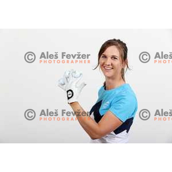 Katja Pogacar ,candidate for Slovenia Golf Olympic team for Tokyo 2020 Summer Olympic Games during photo shooting in Ljubljana, Slovenia on May 19, 2021