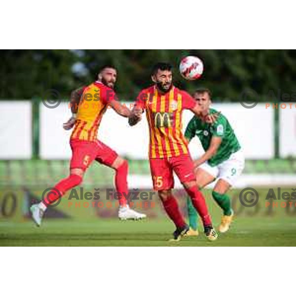 in action during UEFA Conference league qualification match between Olimpija (SLO) and Birkirkara (TUR) in Ljubljana, Slovenia on July 22, 2021
