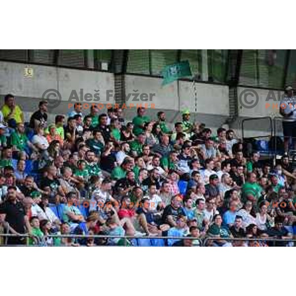 Action during UEFA Conference league qualification match between Olimpija ISLO) and Birkirkata (TUR) in Ljubljana, Slovenia on July 22, 2021