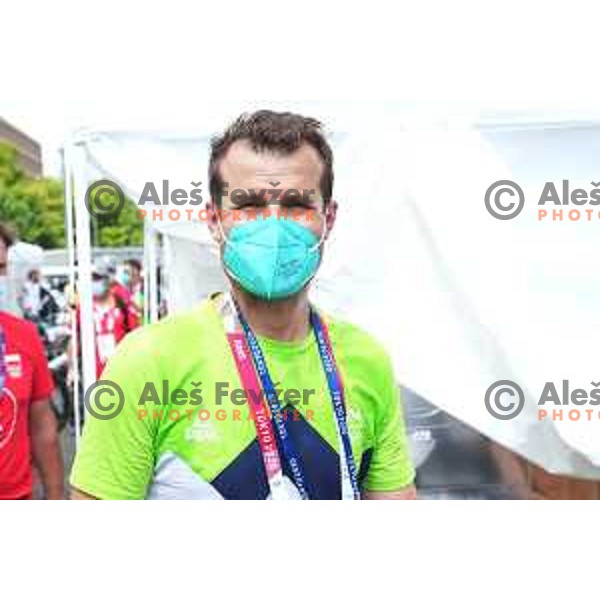 Andrej Hauptman of team Slovenia during Men’s Road Race from Musashinonomori Park to Fuji International Speedway (234 km) at Tokyo 2020 Summer Olympic Games, Japan on July 24, 2021