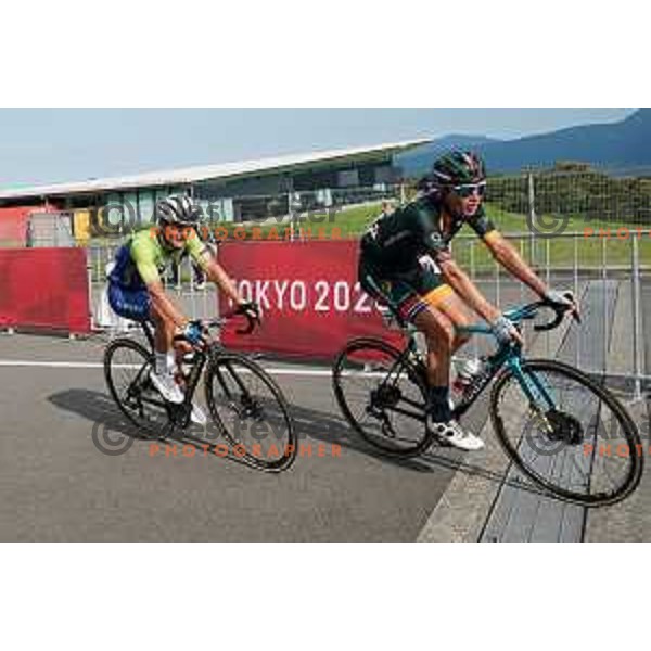 Jan Polanc of team Slovenia during Men’s Road Race from Musashinonomori Park to Fuji International Speedway (234 km) at Tokyo 2020 Summer Olympic Games, Japan on July 24, 2021
