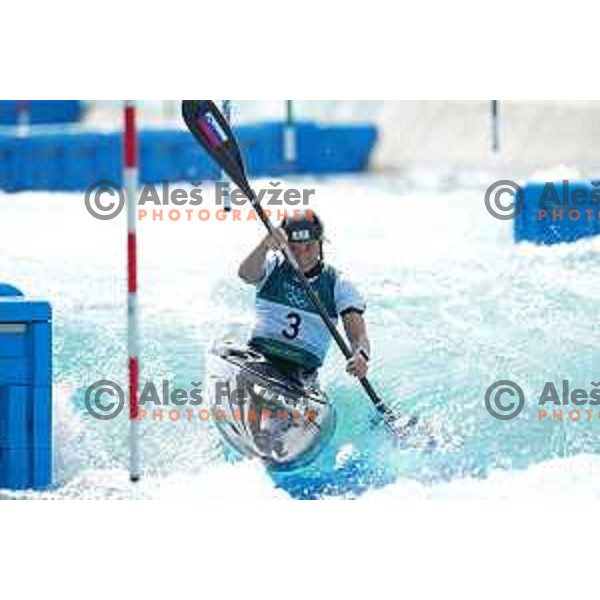 Eva Tercelj competes in qualification heat of Women’s K-1 at Tokyo 2020 Summer Olympic Games, Japan on July 25, 2021