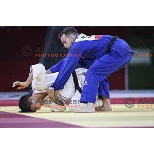 Adrian Gomboc (SLO) competes in Men’s -66 kg at Judo Tournament at Tokyo 2020 Summer Olympic Games, Japan on July 25, 2021