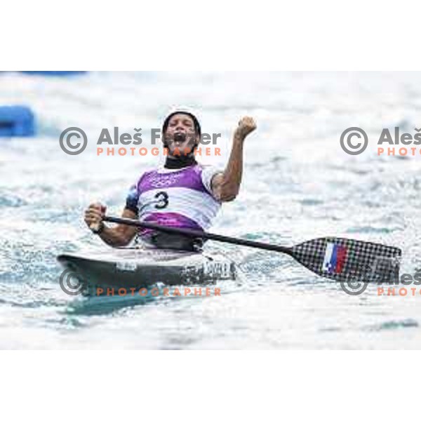 Benjamin Savsek, Olympic Champion in C-1 Canoe slalom at Tokyo 2020 Summer Olympic Games, Japan on July 26, 2021