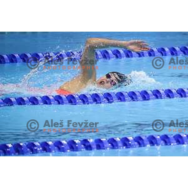 Katja Fain (SLO) competes in Women’s Freestyle1500 meters qualification in swimming at Tokyo 2020 Summer Olympic Games, Japan on July 26, 2021