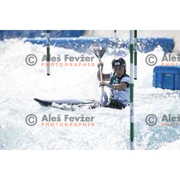 Eva Tercelj competes in Women’s kayak K-1 semi-final at Tokyo 2020 Summer Olympic Games, Japan on July 27, 2021