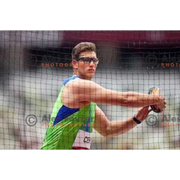 Kristjan Ceh (SLO) competes in qualification of Men’s discus at Tokyo 2020 Summer Olympic Games, Japan on July 29, 2021