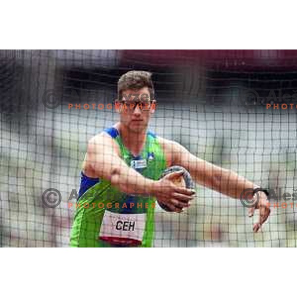 Kristjan Ceh (SLO) competes in qualification of Men’s discus at Tokyo 2020 Summer Olympic Games, Japan on July 29, 2021