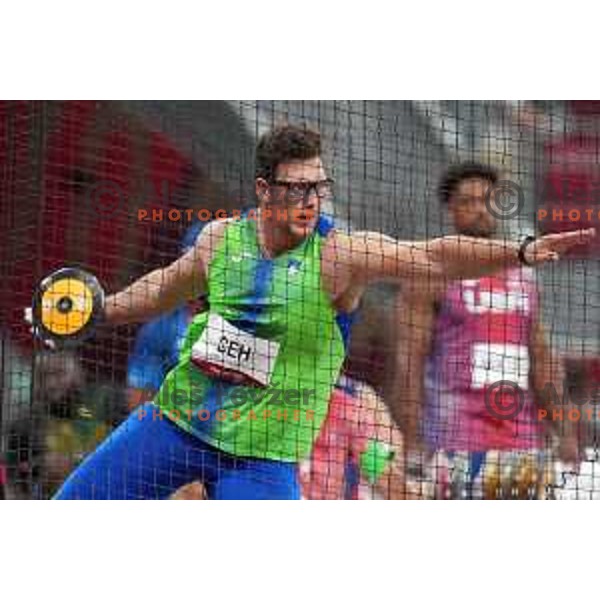 Kristjan Ceh (SLO) competes in the final of Men’s Discus Throw at Tokyo 2020 Summer Olympic Games, Japan on July 31, 2021