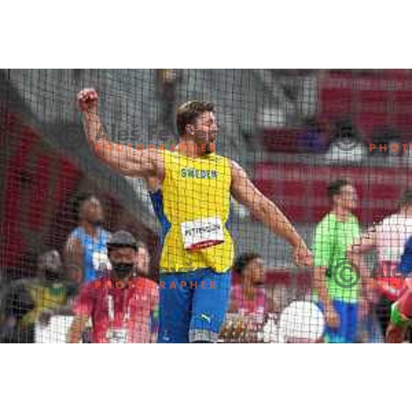Simon Pettersson (SWE) competes in the final of Men’s Discus Throw at Tokyo 2020 Summer Olympic Games, Japan on July 31, 2021