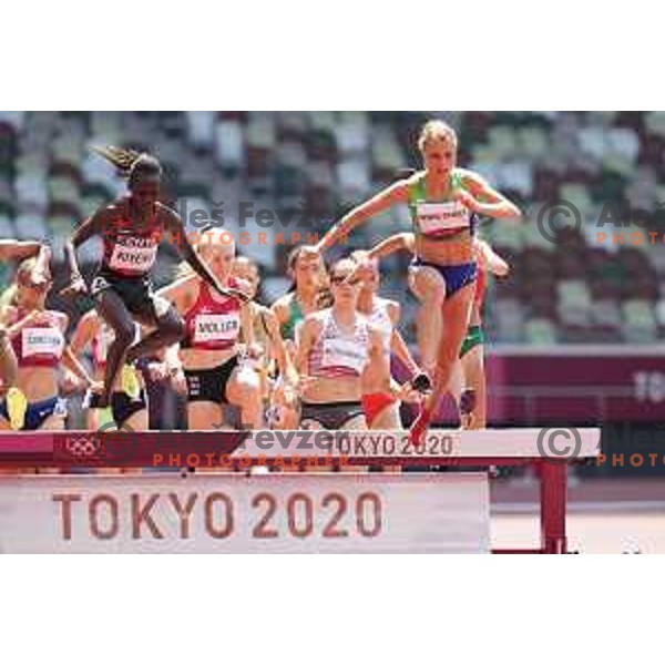 Marusa Mismas Zrimsek (SLO) competes in Women’s 3000 meters Steeple at Tokyo 2020 Summer Olympic Games, Japan on August 1, 2021