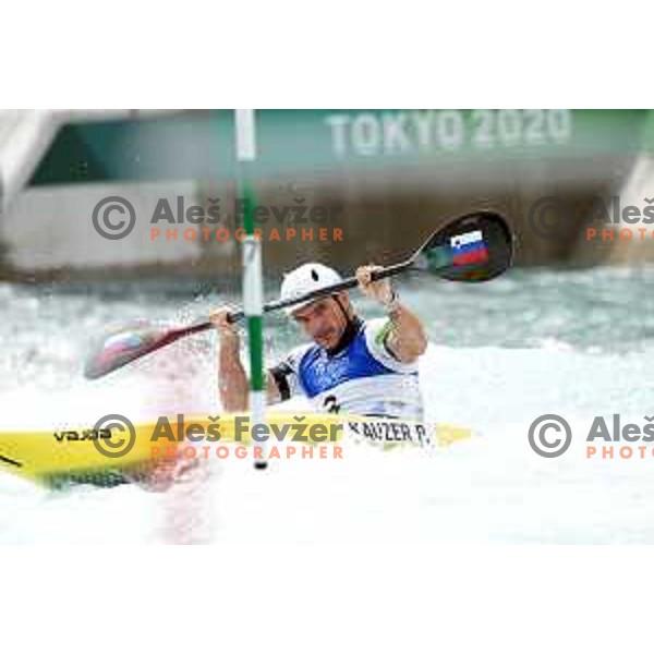 Peter Kauzer competes in Men’s kayak K-1 semi-final at Tokyo 2020 Summer Olympic Games, Japan on July 30, 2021