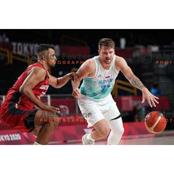 Luka Doncic in action during quarter-final of Men’s Basketball between Slovenia and Germany in Saitama Super Arena at Tokyo 2020 Summer Olympic Games, Japan on August 3, 2021