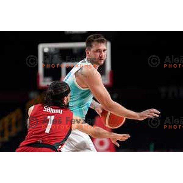 Luka Doncic in action during quarter-final of Men’s Basketball between Slovenia and Germany in Saitama Super Arena at Tokyo 2020 Summer Olympic Games, Japan on August 3, 2021