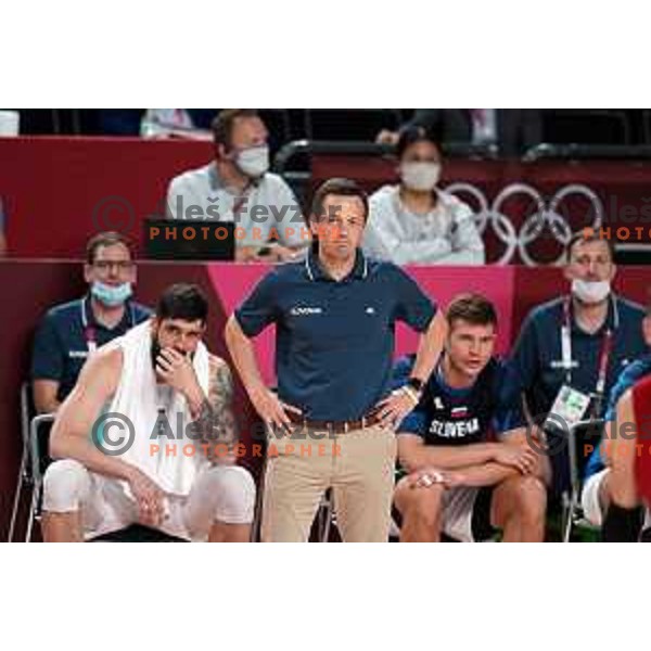 Aleksander Sekulic during quarter-final of Men’s Basketball between Slovenia and Germany in Saitama Super Arena at Tokyo 2020 Summer Olympic Games, Japan on August 3, 2021