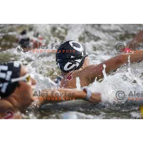 Spela Perse (SLO) competes in marathon swimming 10 km at Tokyo 2020 Summer Olympic Games, Japan on August 4, 2021