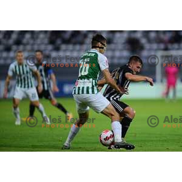 Action during UEFA Conference league qualification match between Mura (SLO) and Zalgiris (LIT) in Murska Sobota, Slovenia on August 5, 2021