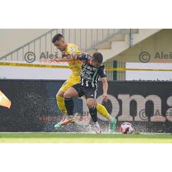 Arnel Jakupovic in action during Prva Liga Telemach football match between Domzale and Mura in Domzale, Slovenia on August 29, 2021