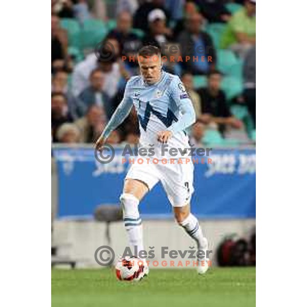 Josip Ilicic in action during FIFA World Cup 2022 Qualifiers match between Slovenia and Slovakia at Arena Stozice, Ljubljana, Slovenia on September 1, 2021