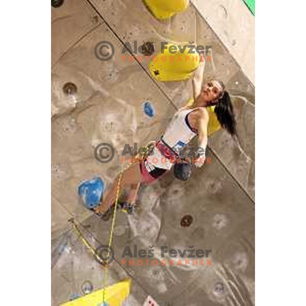 Lucka Rakovec (SLO) competes at IFSC Climbing World Cup Final in Kranj,Slovenia on September 4, 2021