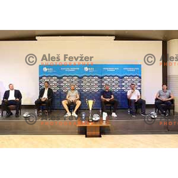 KZS press conference before SuperCup in Ljubljana, Slovenia on September 15, 2021