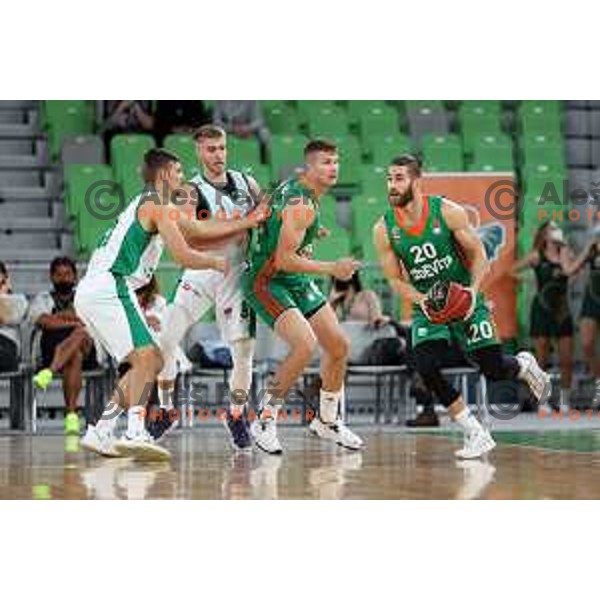 Of Cedevita Olimpija in action during ABA league regular season basketball match between Cedevita Olimpija and Krka in Stozice, Arena, Ljubljana, Slovenia on September 25, 2021