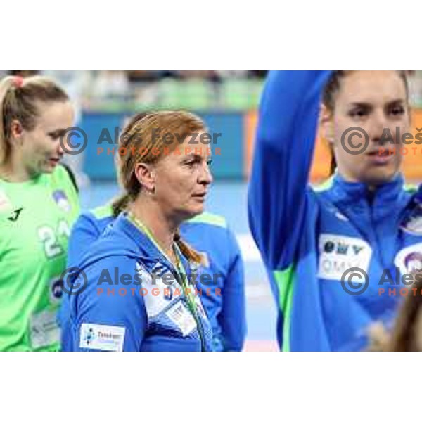 Branka Mijatovic during EURO Cup Women 2022 Group phase handball match between Slovenia and Norway in Ljubljana, Slovenia on October 10, 2021