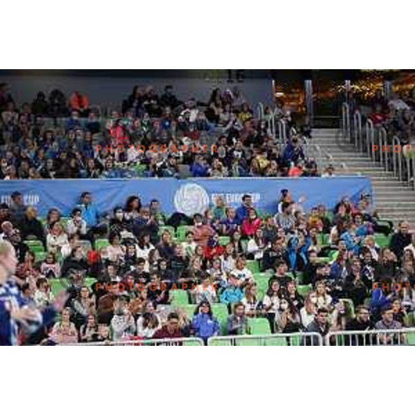 in action during EURO Cup Women 2022 Group phase handball match between Slovenia and Norway in Ljubljana, Slovenia on October 10, 2021