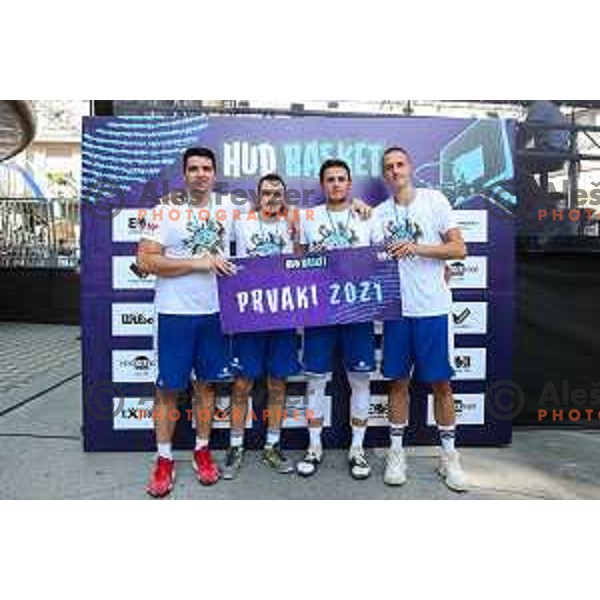 Final of Slovenian 3x3 Basketball National Championship in Ljubljana, Slovenia on August 13, 2021