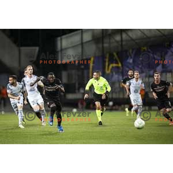 in action during UEFA Europa Conference League football match between NS Mura and Stade Rennais FC in Ljudski vrt, Maribor, Slovenia on October 21, 2021