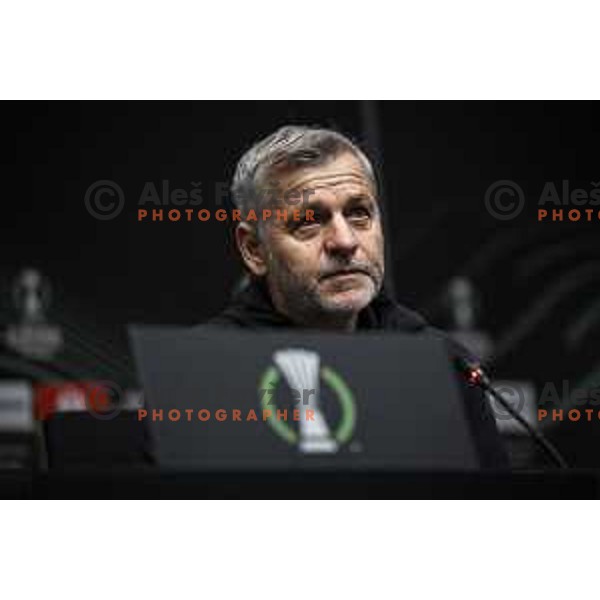 Bruno Genesio, head coach of Stade Rennais FC at the press conference after UEFA Europa Conference League football match between NS Mura and Stade Rennais FC in Ljudski vrt, Maribor, Slovenia on October 21, 2021