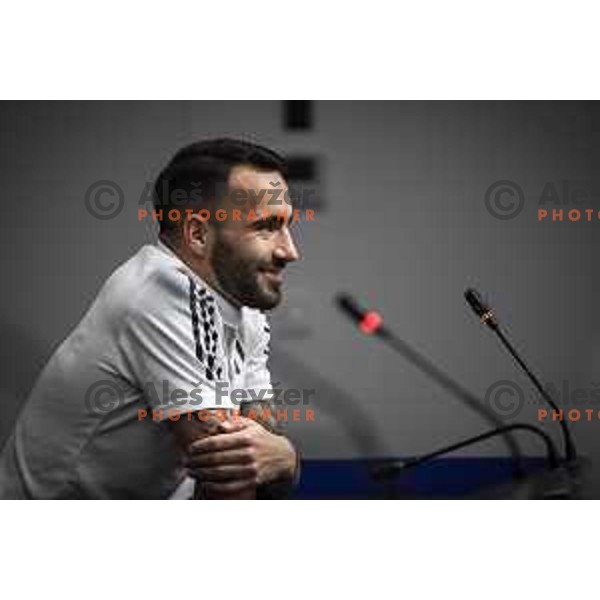 Mitja Lotric at the press conference after UEFA Europa Conference League football match between NS Mura and Stade Rennais FC in Ljudski vrt, Maribor, Slovenia on October 21, 2021