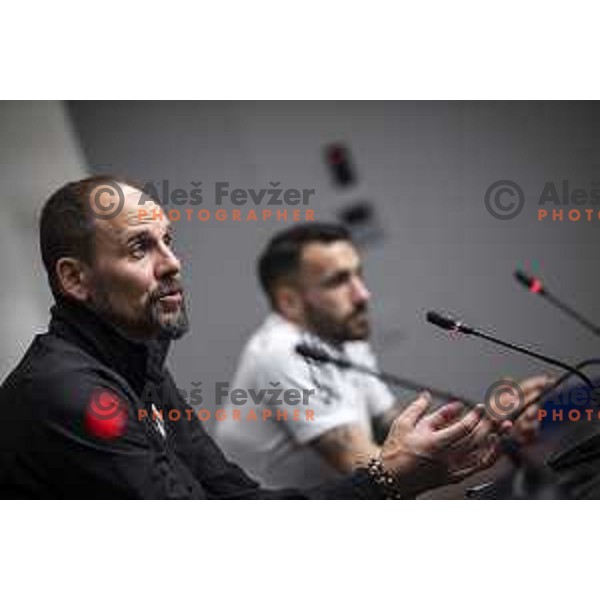 Ante Simundza, head coach of Mura at the press conference after UEFA Europa Conference League football match between NS Mura and Stade Rennais FC in Ljudski vrt, Maribor, Slovenia on October 21, 2021