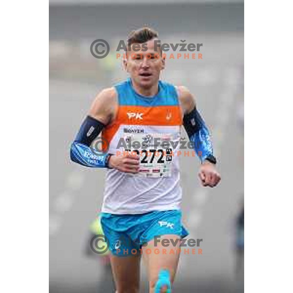Primoz Kobe competes at 25th Ljubljana Marathon, Slovenia on October 24, 2021