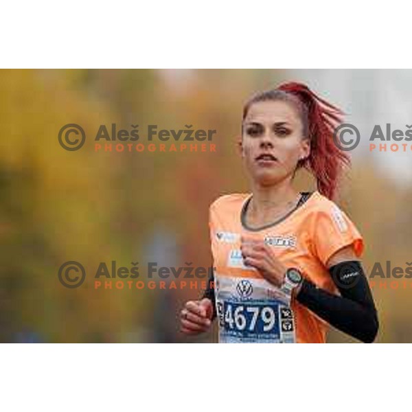 Klara Lukan competes at 25th Ljubljana Marathon, Slovenia on October 24, 2021