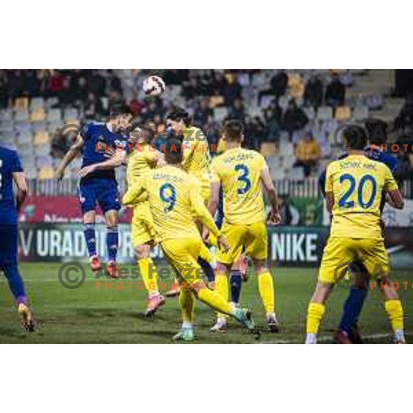in action during Slovenian Cup 2021/22 football match between Maribor and Domzale in Ljudski vrt, Maribor, Slovenia on October 28, 2021