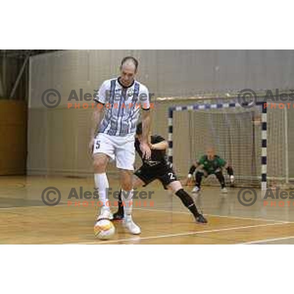 Kristjan Cujec in action during UEFA Futsal Champions league match between Dobovec and ACCS in Podcetrtek Sports hall,, Slovenia on October 28, 2021