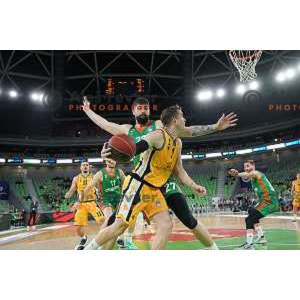 Of Cedevita Olimpija in action during ABA league regular season basketball match between Cedevita Olimpija and Split in Stozice, Arena, Ljubljana, Slovenia on November 6, 2021