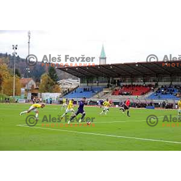 in action during Prva Liga Telemach football match between Bravo and Maribor in Ljubljana, Slovenia on November 6, 2021