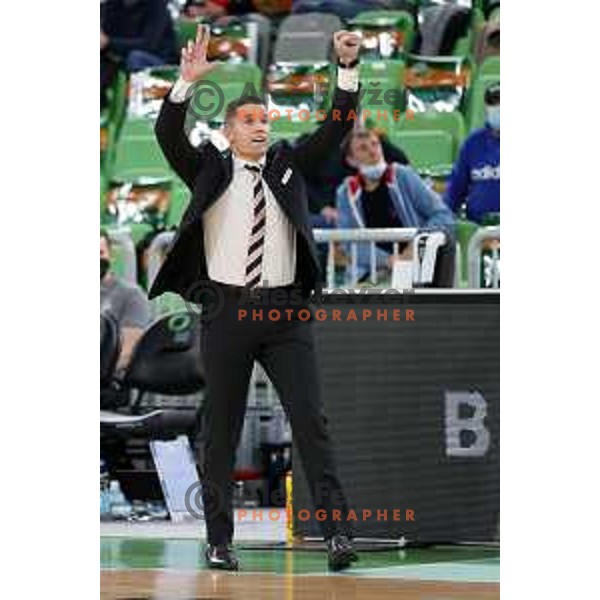 Jaka Lakovic, head coach of Ratiopharm Ulm during 7days EuroCup regular season basketball match between Cedevita Olimpija and Ratiopharm Ulm in Stozice, Arena, Ljubljana, Slovenia on November 10, 2021
