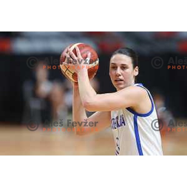 Tina Jakovina of Slovenia in action during FIBA Women’s EuroBasket 2023 Qualifiers basketball match between Slovenia and Turkey in Ljubljana, Slovenia on November 11, 2021