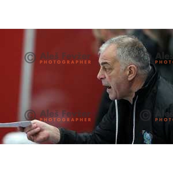 Head coach Matjaz Kopitar during 4 nations ice-hockey tournament between Slovenia and Austria in Podmezakla hall in Jesenice, Slovenia on November 13, 2021