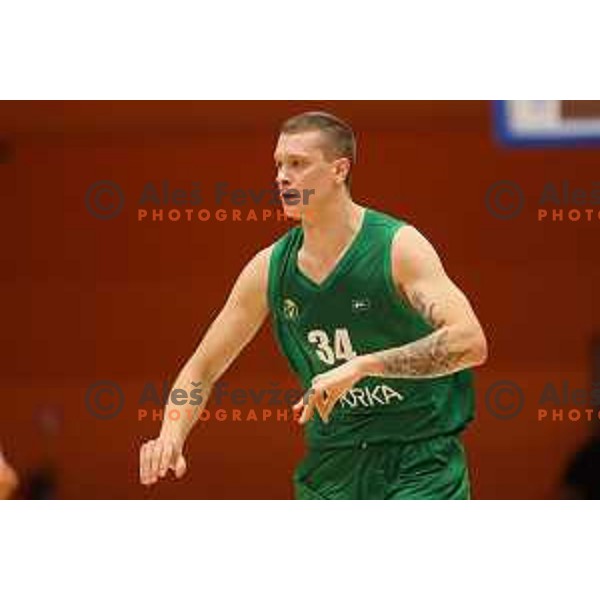 Jurij Macura in action during Nova KBM league match between Helios Suns and Krka in Domzale, Slovenia on November 16, 2021