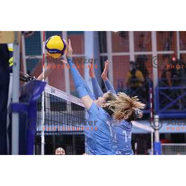 Naja Boisa in action during 1/16 Final of CEV Volleyball Cup 2022 Women between Calcit Kamnik and Viteos Neuchatel in Kamnik, Slovenia on November 17, 2021